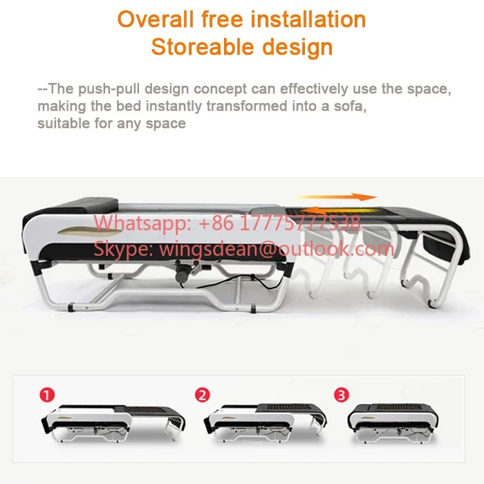 Portable Koreas Massage Bed For Spine Body Massager Ceragens Master V3 Infrared Jade Massage Roller Bed