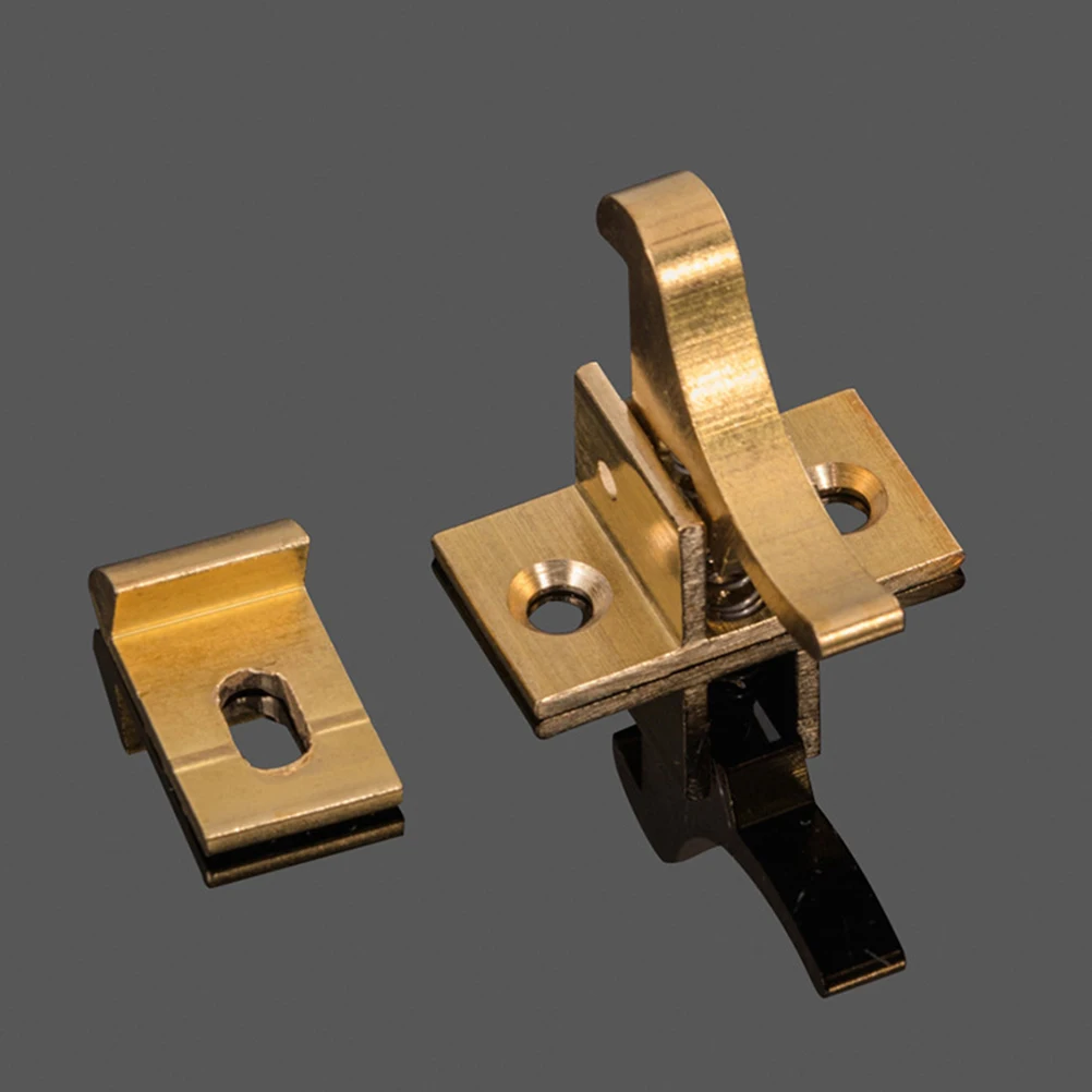 

2pcs Retro Copper Window Lock Zinc Alloy Durable Rust Proof Easy Install Security Locks For Home Safety Glass Clamp Window