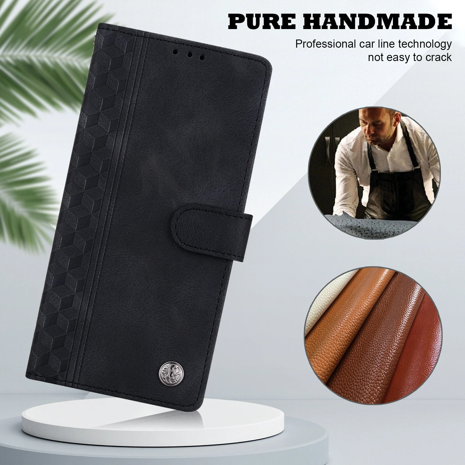 المغناطيسي أغطية جلدية المحفظة الحال بالنسبة آيفون 16e 16 15 14 13 12 11 X Xr Xs 8 7 6 Se2 Se3 2022/20 Mini Pro Max Plus