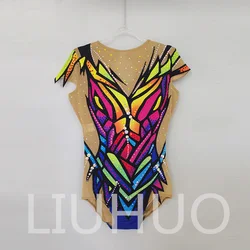 LIUHUO Rhythmic Gymnastics Leotard Competitive Cheerleading Performance For Children