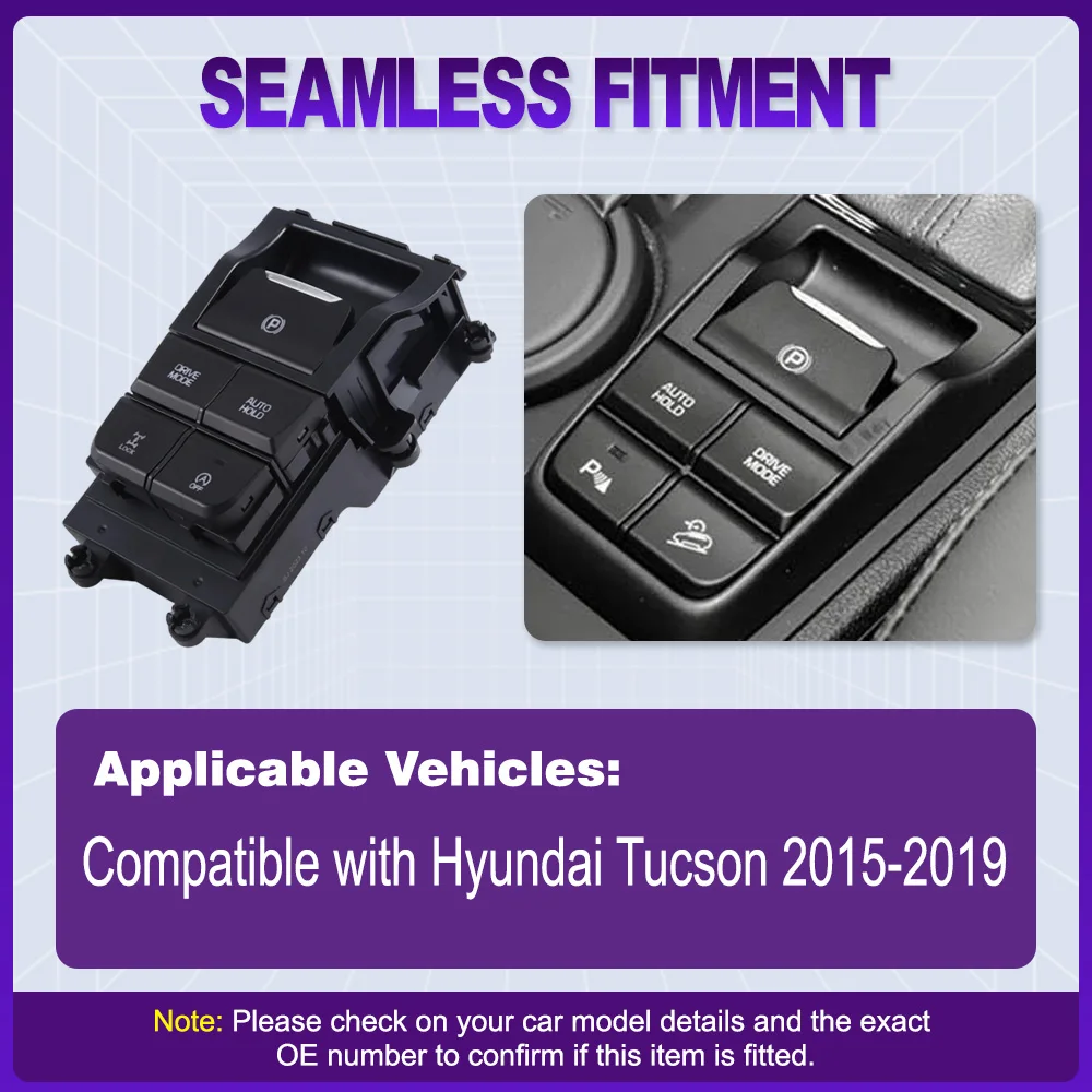 Car Electronic Hand Brake Switch Complete Flow Console Switch for Hyundai Tucson 2015 2016 2017 2018 2019 93300-D3000 24Pins
