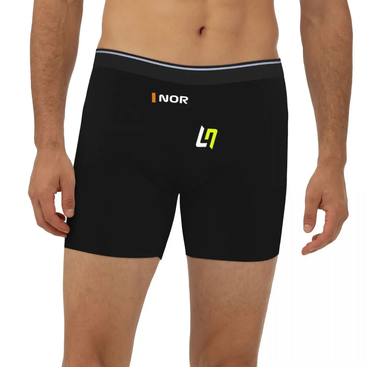 

Lando Norris F1 2024 Long Boxer Underpants Short Men's Panties Comfortable Underwear for Homme Man Boyfriend Gifts