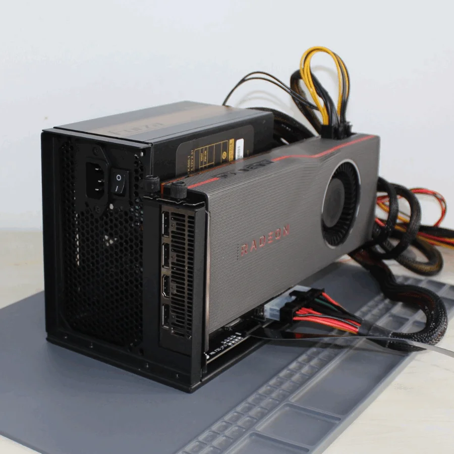 محول ADTLINK PCIe 5.0 M.2 NVMe إلى PCIE x16 eGPU لـ NUC / ITX / STX / Notebook FFC عالي السرعة فائق النعومة F43SG