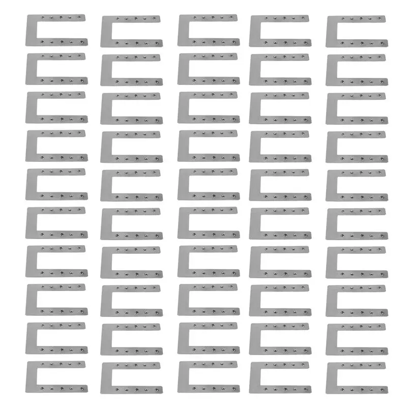 

Новинка 2026, 50 шт., U-образная защита из нержавеющей стали, двойная прокладка с шипами, солнечная проводящая пластина, фотоэлектрическая поддержка