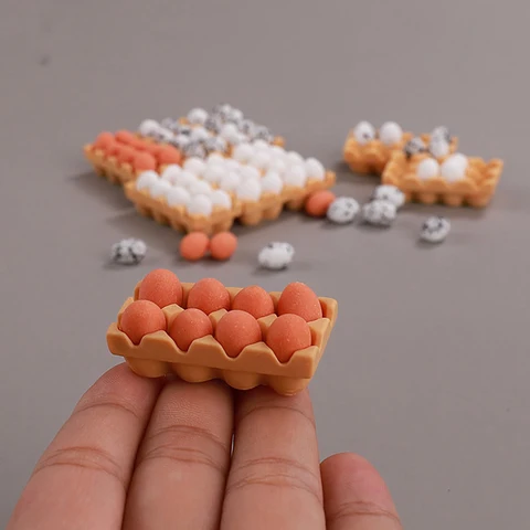Аксессуары для кукол Snoedoll Мини-яйцо/утка с подносом для OB11
