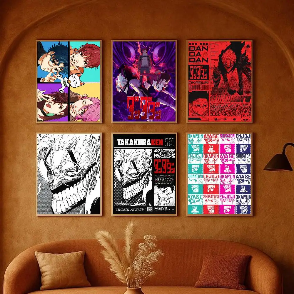 ملصق Anime D-Dandadan Ken ملصق فني عالي الوضوح ذاتي اللصق مقاوم للماء لتزيين المنزل