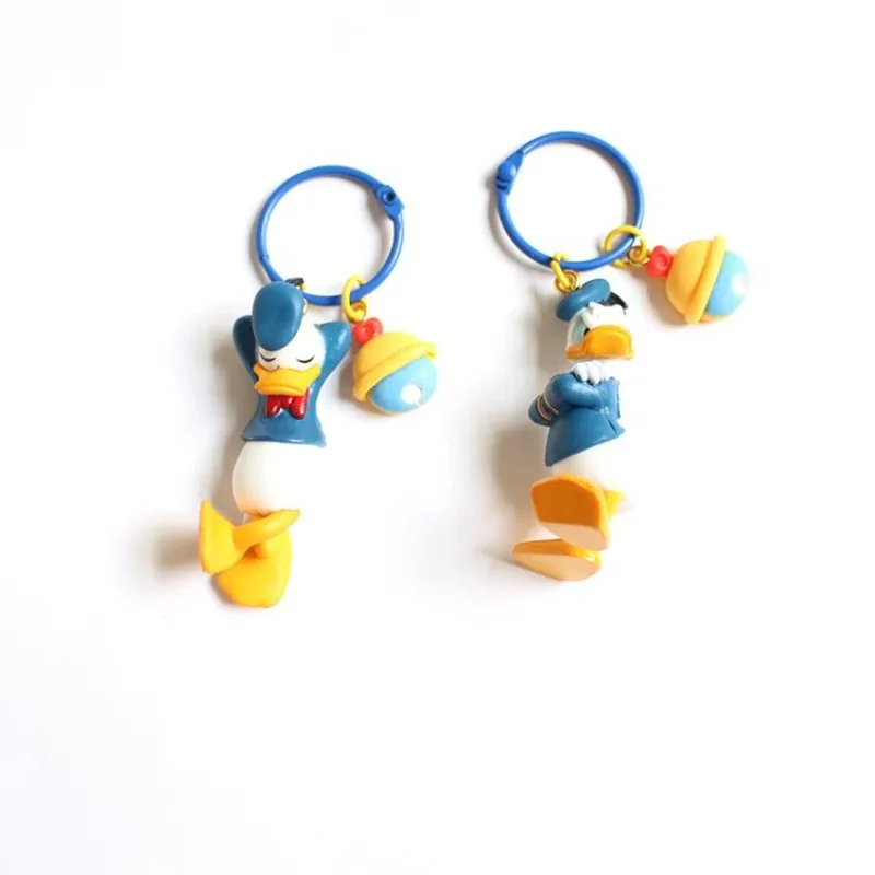 Disney Donald Duck Cartoon Creative Anime Doll Keychain Kawaii Fashion High-Looking Bag Decorative Pendant Children's Gift