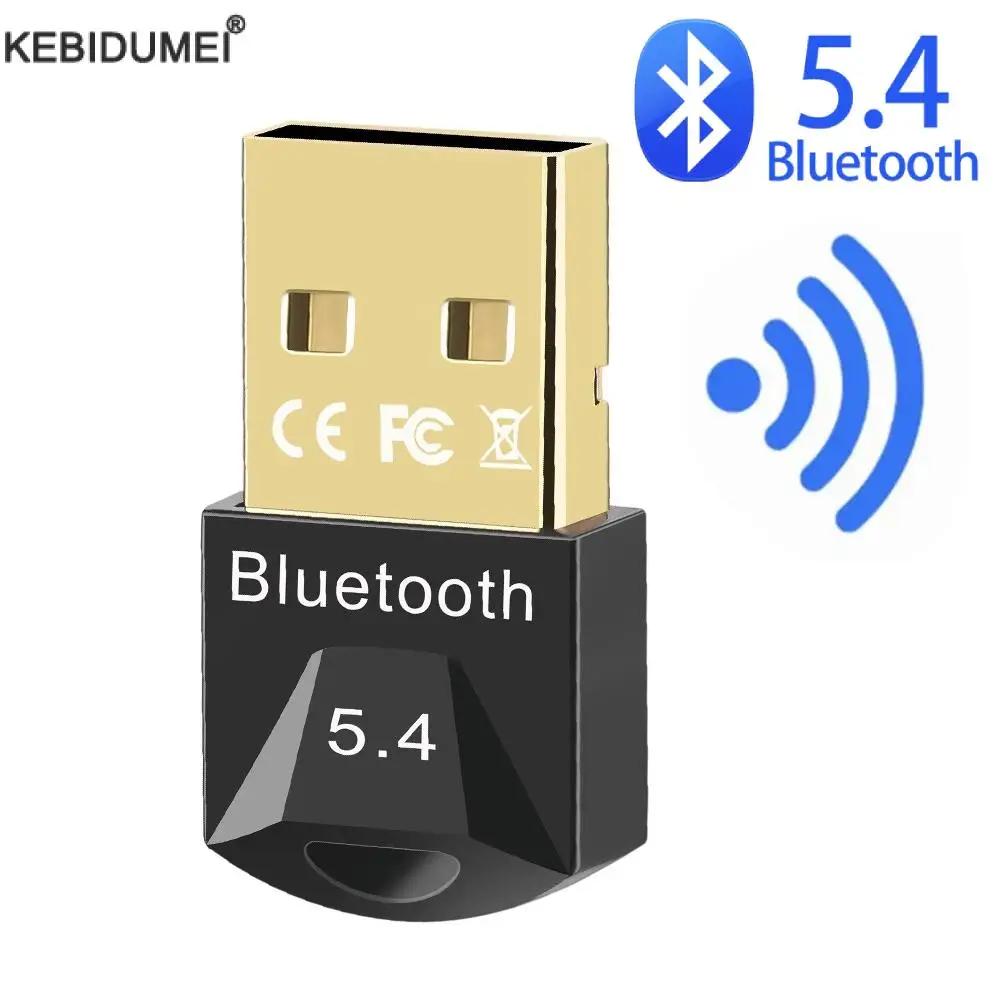 

USB Bluetooth 5.4 Adapter Wireless BT 5.3 Receiver Dongle High Speed Transmitter Mini Bluetooth USB Adapter For PC Laptop