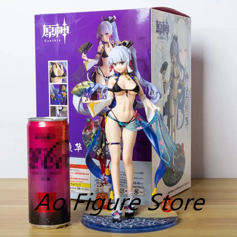 Genshin Impact Figure Kamisato Ayaka Anime Figure Sexy Girl Pvc Action Figure Model Toy Game Statue Collection Model Gift Doll