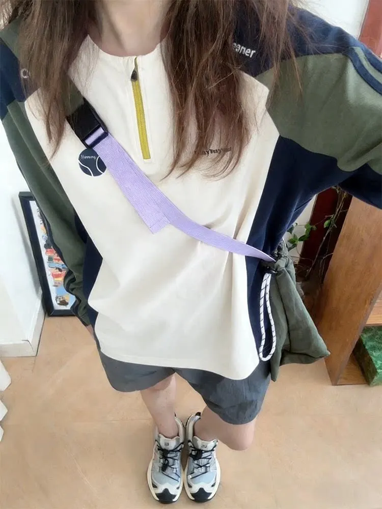 

Qui Dry Outdoor Cycling Clothing Long Sve ex Spring Sportswear f Zip T-irt Mountain Series Anti UV Outdoor Acti...