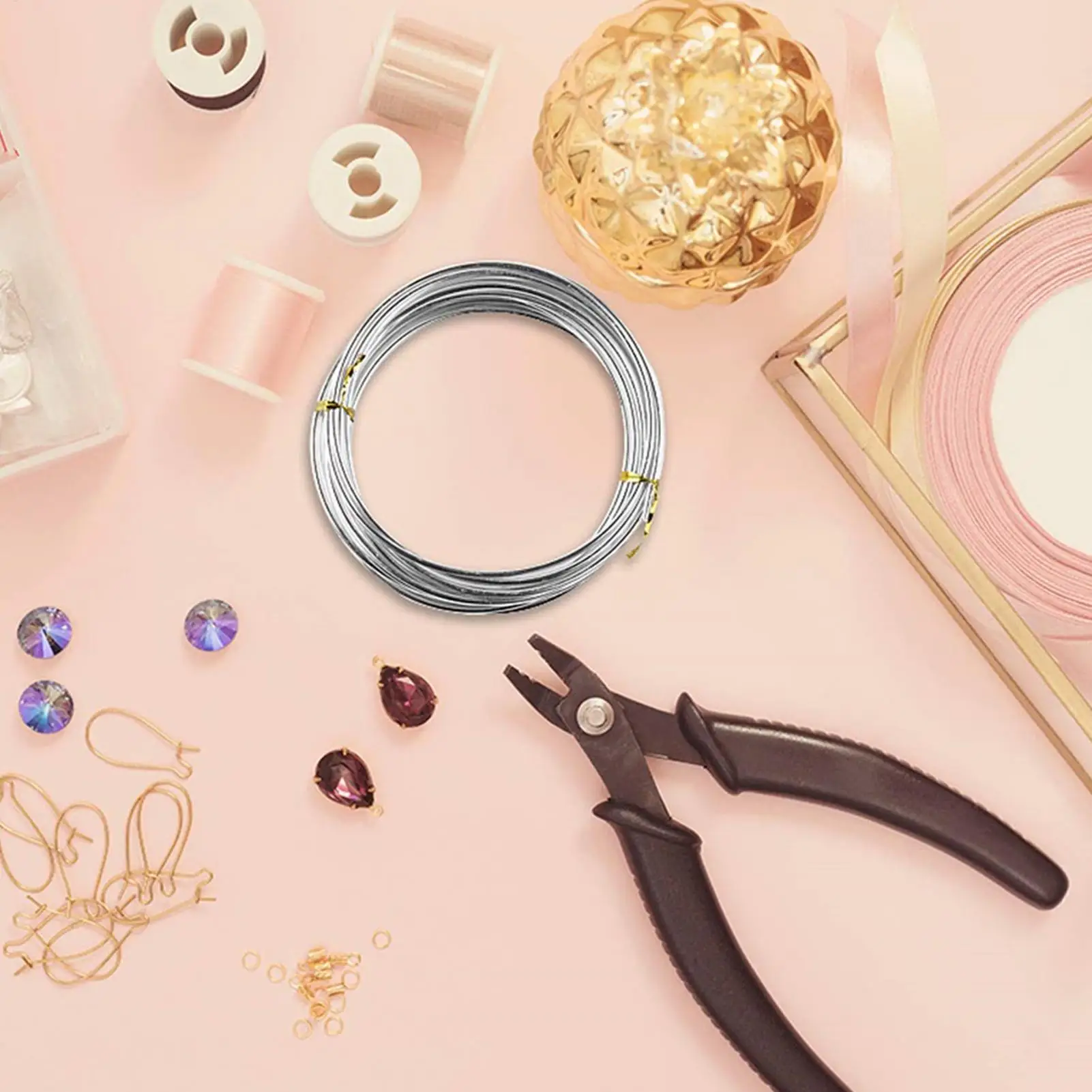 انحناء الحرفية سلك مكافحة تتلاشى لينة الفضة اللون انحناء سلك الحرفية لوازم الأسلاك المعدنية لدمية الهياكل العظمية المنحوتات نماذج السيارات