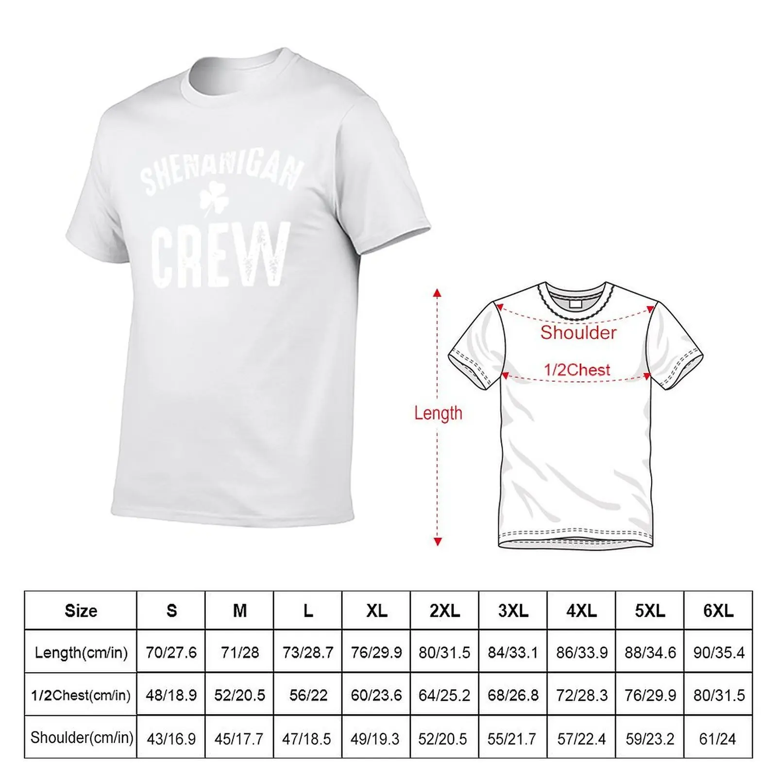 Shenanigans Crew T-Shirt t shirt for man 100 percent cotton printed t shirts for man T-Shirt