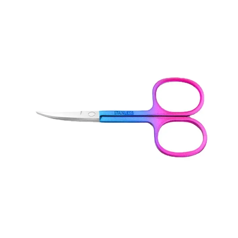 Nail Cuticle Nipper Scissors Stainless Steel Rainbow Tweezer Clipper Dead Skin Remover Scissor Plier Pusher Makeup Beauty Tool