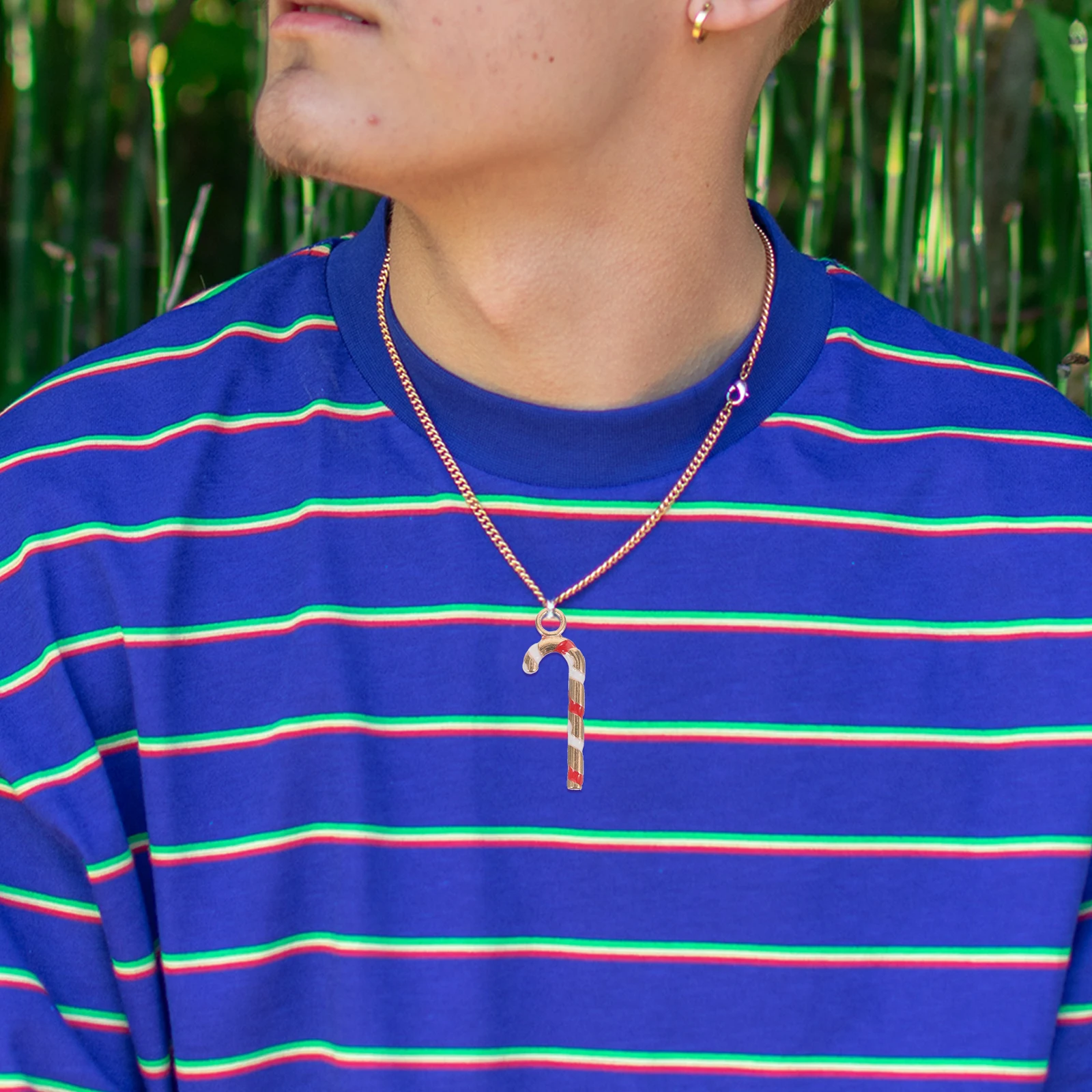 

10Pcs Christmas Walking Stick Charms Lightweight Fade Resistant Pendants for DIY Jewelry Crafting Ornament Decorations