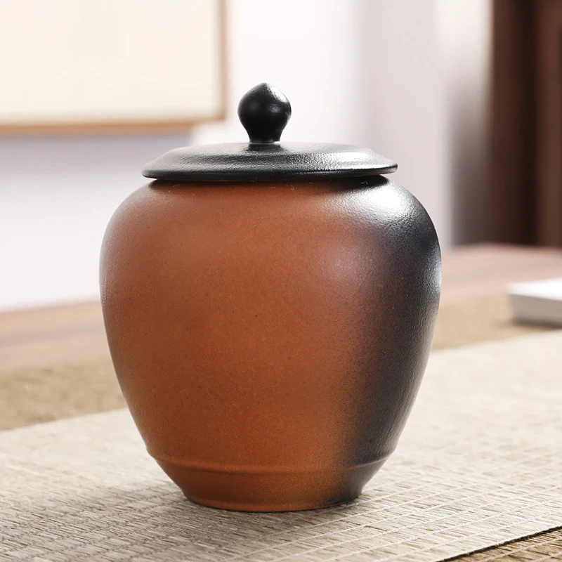 

Small Ceramic Tea Pot Wood Cover Incense Powder Portable Storage Storage Dendrobium Pill Storage Box General Porcelain Bottle