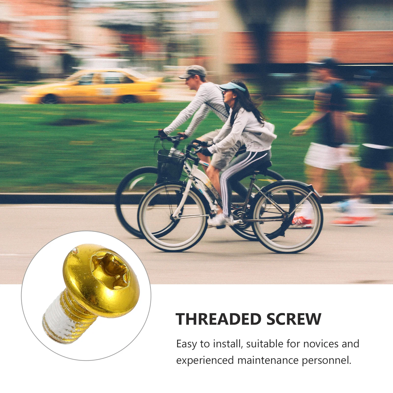 

12Pcs Bike Disc Rotor Bolts Durable Practical Long Lasting Use Thread Screws Easy Installation Disc Bolts Fixing Screws