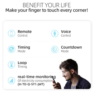 TONGOU-Tuya WiFi devre kesici Akıllı Güç ölçer, 1P, 63A, DİN ray kıskaç içine Akıllı Ev, Kablosuz Uzaktan Kumanda Anahtarı Akıllı App, TONGOU devre kesici eklentisinin en büyük satışlarından 12'si-no. 3