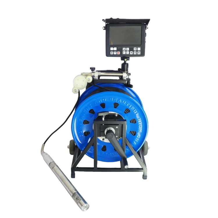 Water Well Video 8inch HD IPS LCD Screen 360 Degree Rotary Probe Deep Well Borehole Inspection
