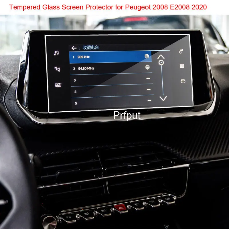 Screen Protective Film Tempered Glass Screen Protector for Peugeot 2008 E2008 E-2008 2020 7 inch Car GPS Navigation 2020 year