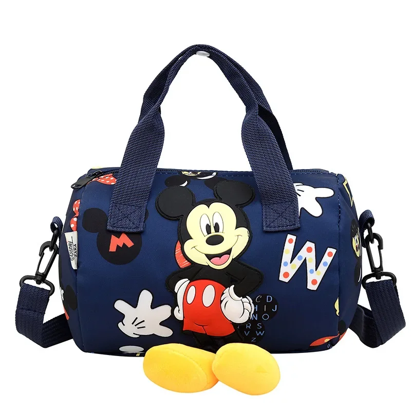 Bolsa de boliche infantil com padrão mickey mouse, bolsa de ombro portátil, moda garota fofa, novo, 2024