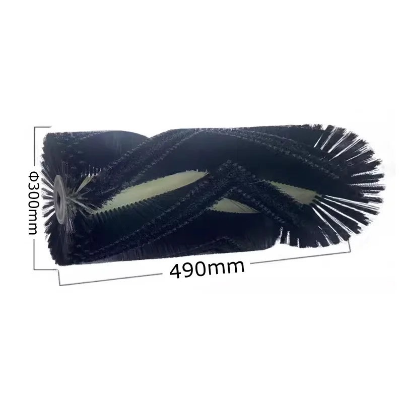 Φ300x490mm Industrial Plastic Bristle Sweeping Road Roller Brush for Street Sweeper Cleaning