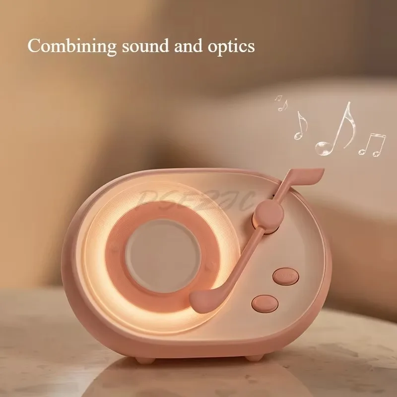 New Product Flowing Light Bluetooth Speaker Bedroom Bedside High Aesthetic Value Sleep Atmosphere Light High Sound Quality