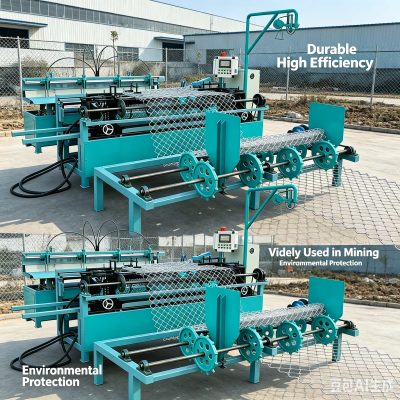 High Speed Double Wire Chain Link Fence Weaving Machine To Streamline Large Scale Global Distribution Supply Chains