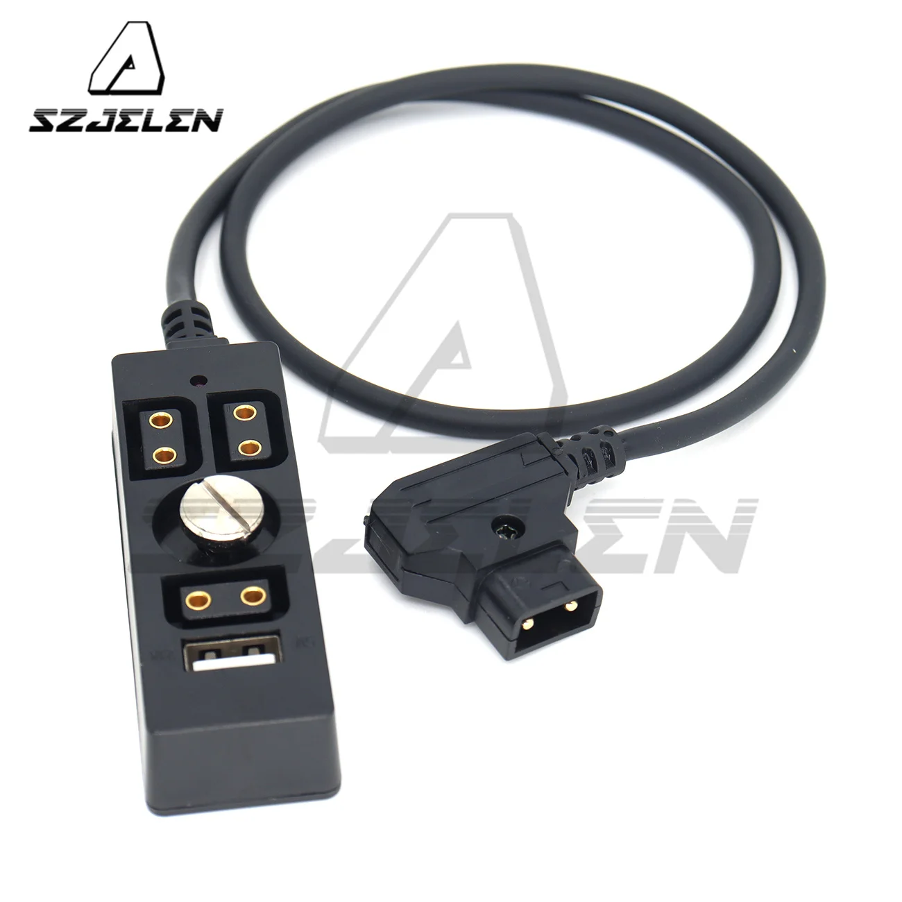 DTAP to 3xTPAP+USB 5V 2.1A Port Power Distributor, With 1/4