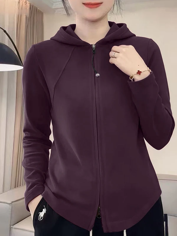 

Двусторонняя флисовая толстовка на молнии с длинными рукавами, женская свободная модная зимняя кофта-кардиган, новинка