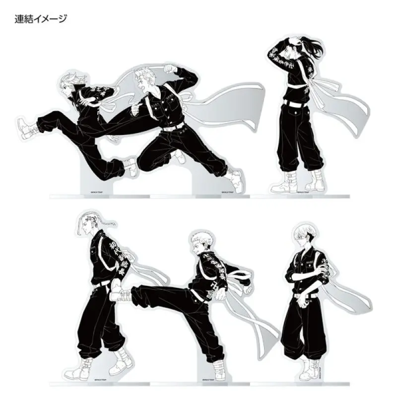 

Tokyo Revengers Anime Figures Stand Model Plate Mikey Plate Desk Decor Standing Desktop Decoration Friends Gift for Fans Cos