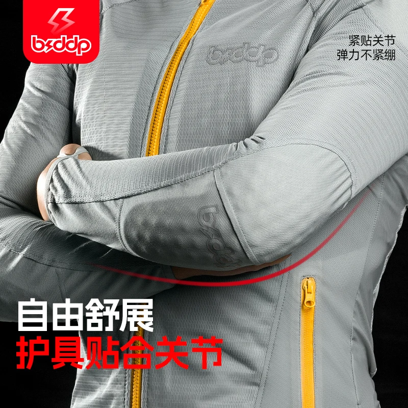 Motorcycle Jacket Men Breathable Mesh Lightweight Reflective Protective Armor Jacket 7Pcs CE Protective Gear Motorcycle Jacket - Image 3
