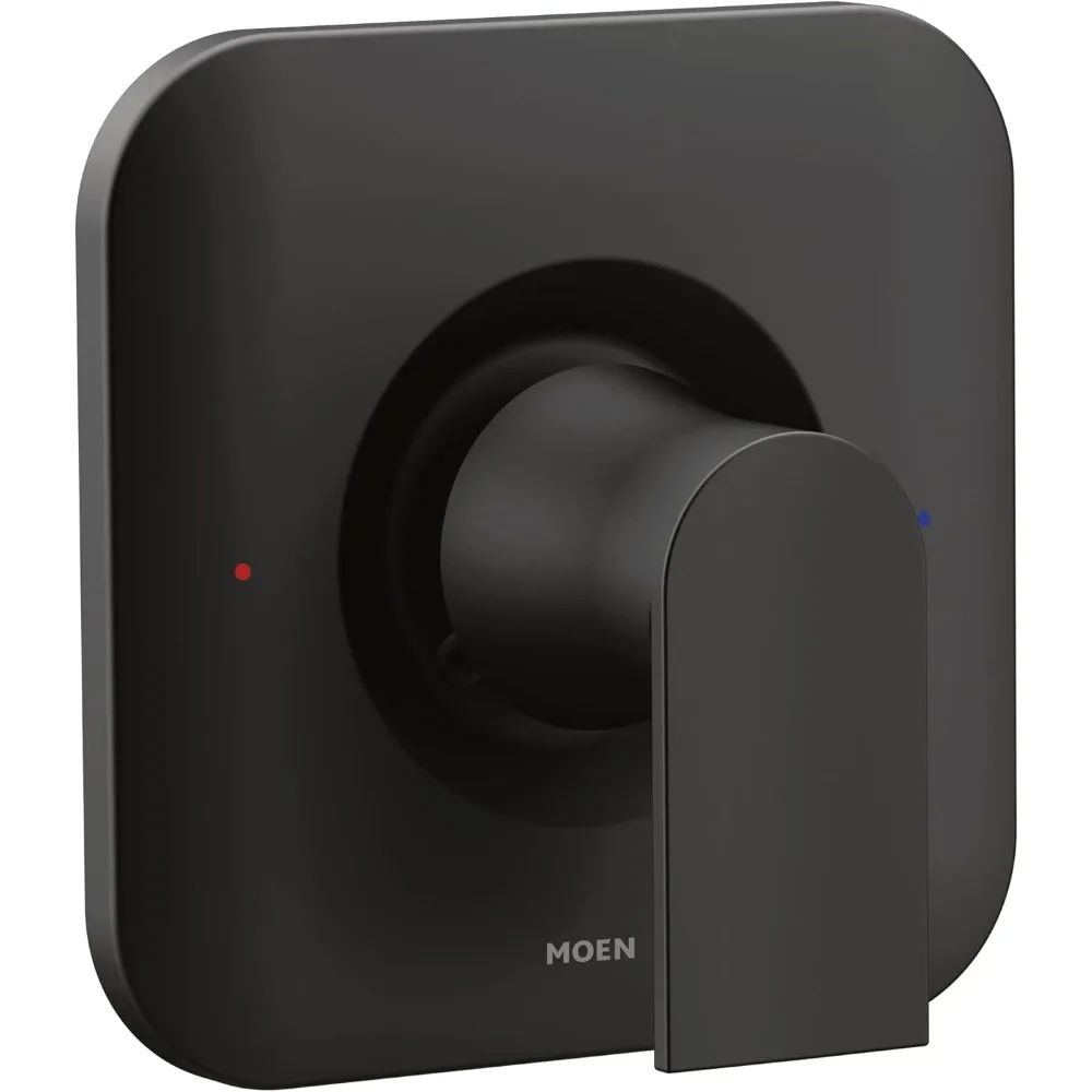 Moen Genta LX Maniglia a leva per doccia nera opaca con bilanciamento della pressione e richiesta della valvola Posi-Temp, modello T2471BL