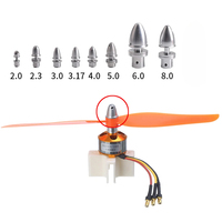 2mm/3mm/3.17mm/4mm/5mm/6mm Aluminum Bullet Propeller Adapter Holder M5/M6/M8 For RC Airplane Spinner Quadcopter Motor Parts