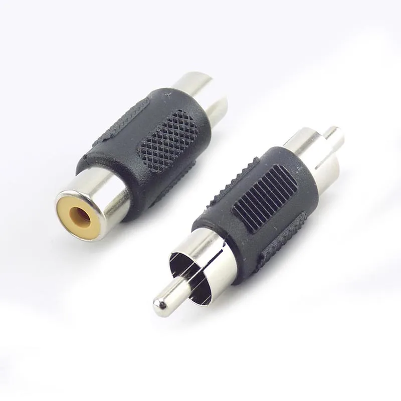 Plastic RCA Male To Male/female To Female Audio Connector Adapter AV Extender CCTV Camera Connector Video