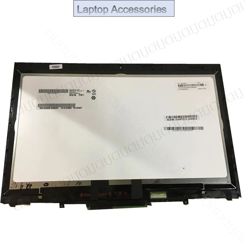 

F 14" Touch Screen Replacement Digitizer Glass LCD LED Display Bezel for Lenovo ThinkPad X1 Yoga (2nd Gen) 20JD, 20JE, 20JF, 20J