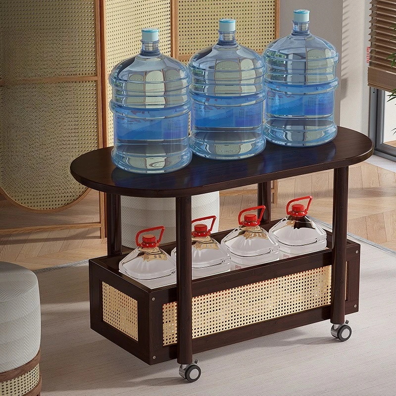 

Movable coffee table living room household small apartment small tea table shelf sofa side side cabinet