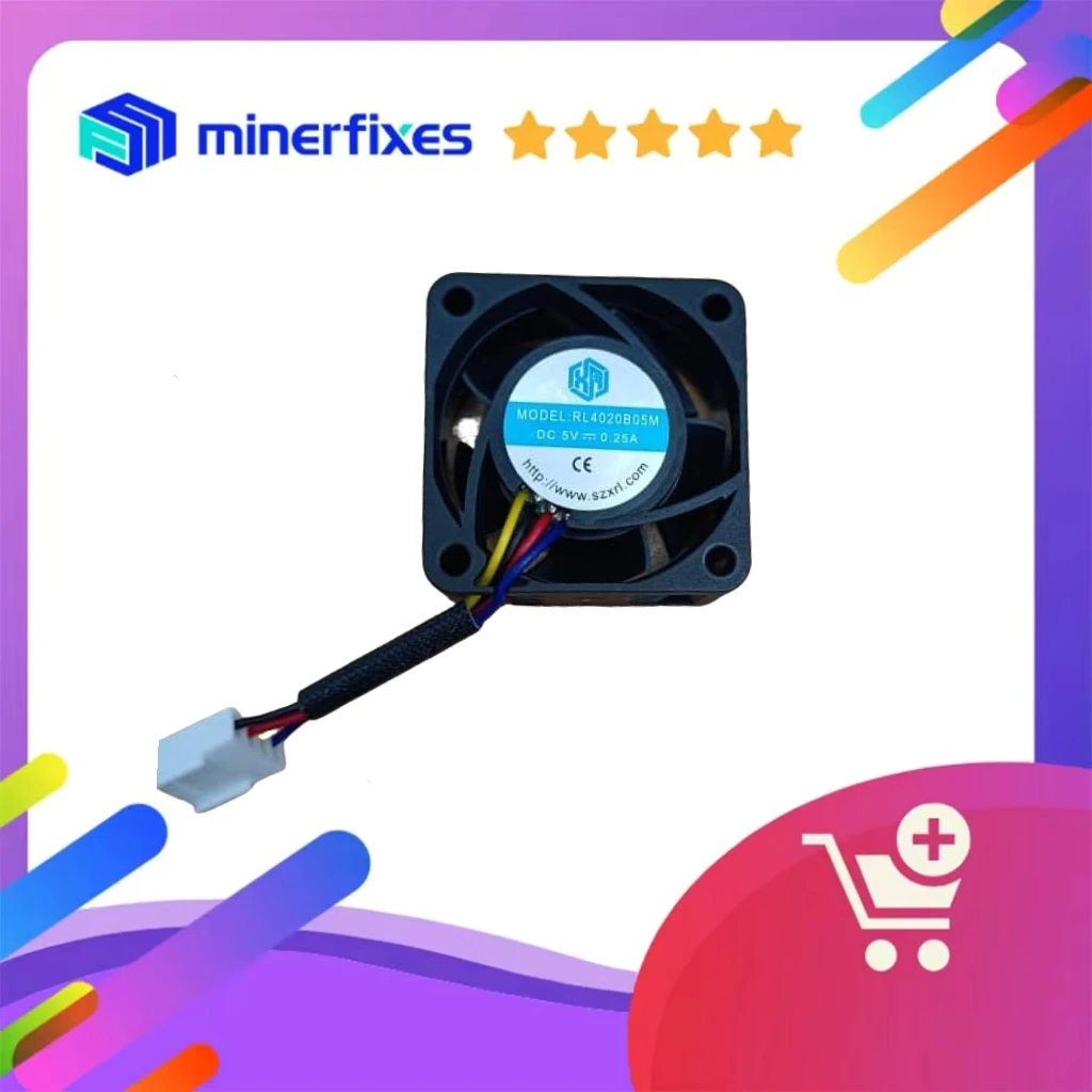 

Gamma601 Fan 5V 0.1A 40mm Cooling Fan Replacement for Gamma 601 Miner Silent Cooler Repair Part