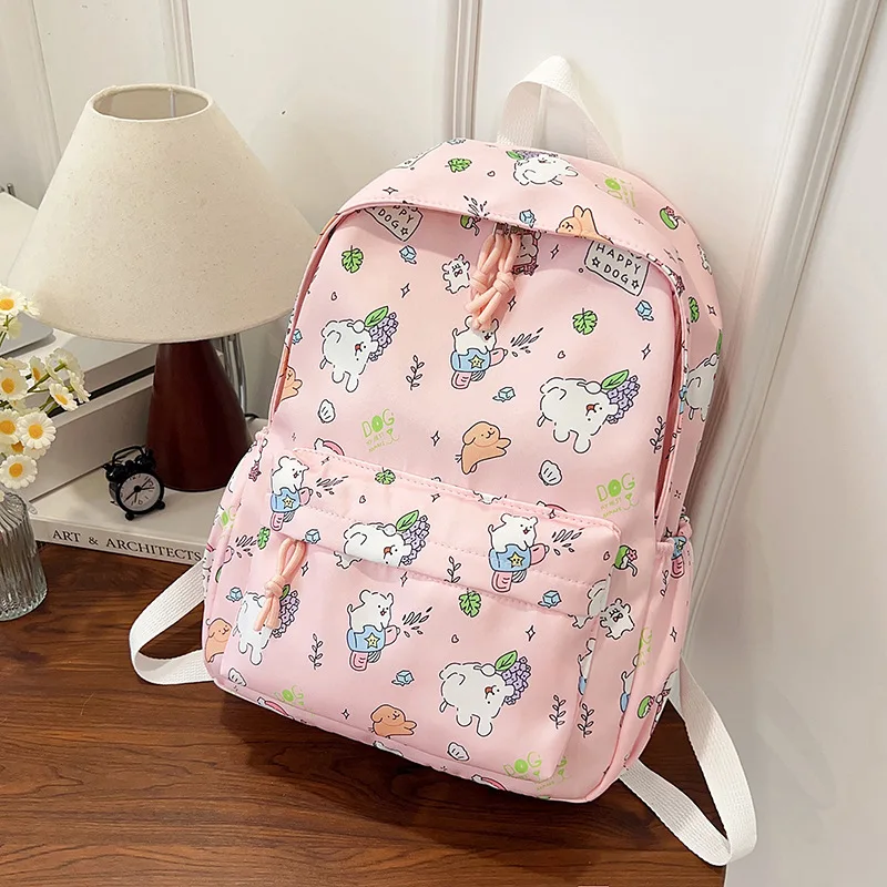 กระเป๋าเป้สะพายหลัง Hello Kitty รุ่นใหม่ปี 2025 พร้อมโบว์ลายการ์ตูนอนิเมะ สำหรับนักเรียน กระเป๋านักเรียน กระเป๋าหนังสือ กระเป๋าเดินทาง กระเป๋าเป้กลางแจ้ง ของขวัญสำหรับเด็ก