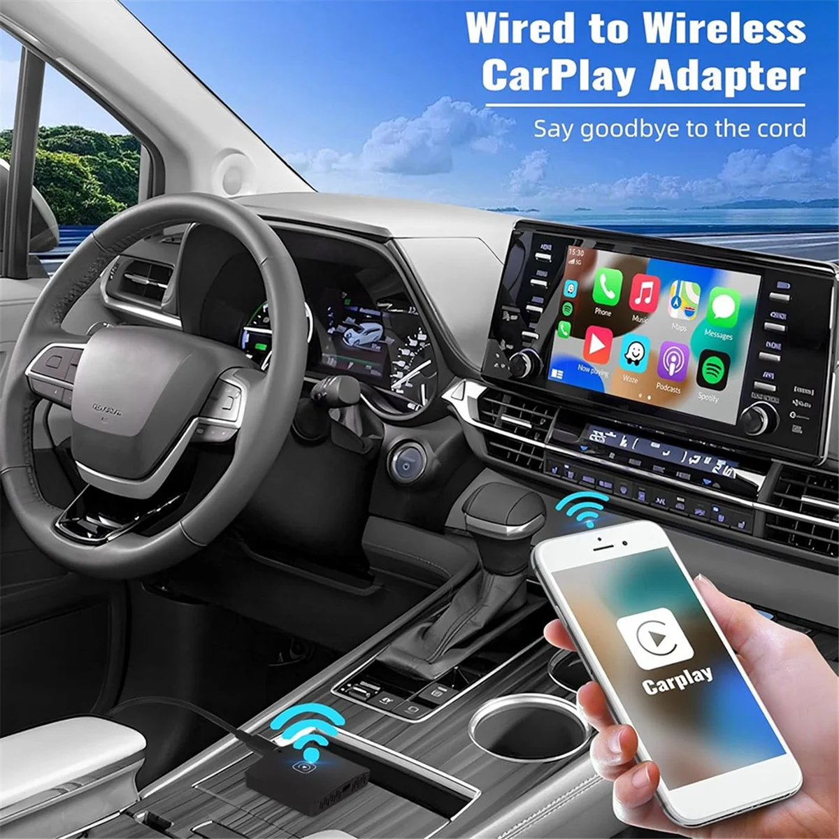 Pop Car Ai Box 2-in-1 Wireless Carplay Android Auto Adapter Smar Super Deal Ss CarPlay