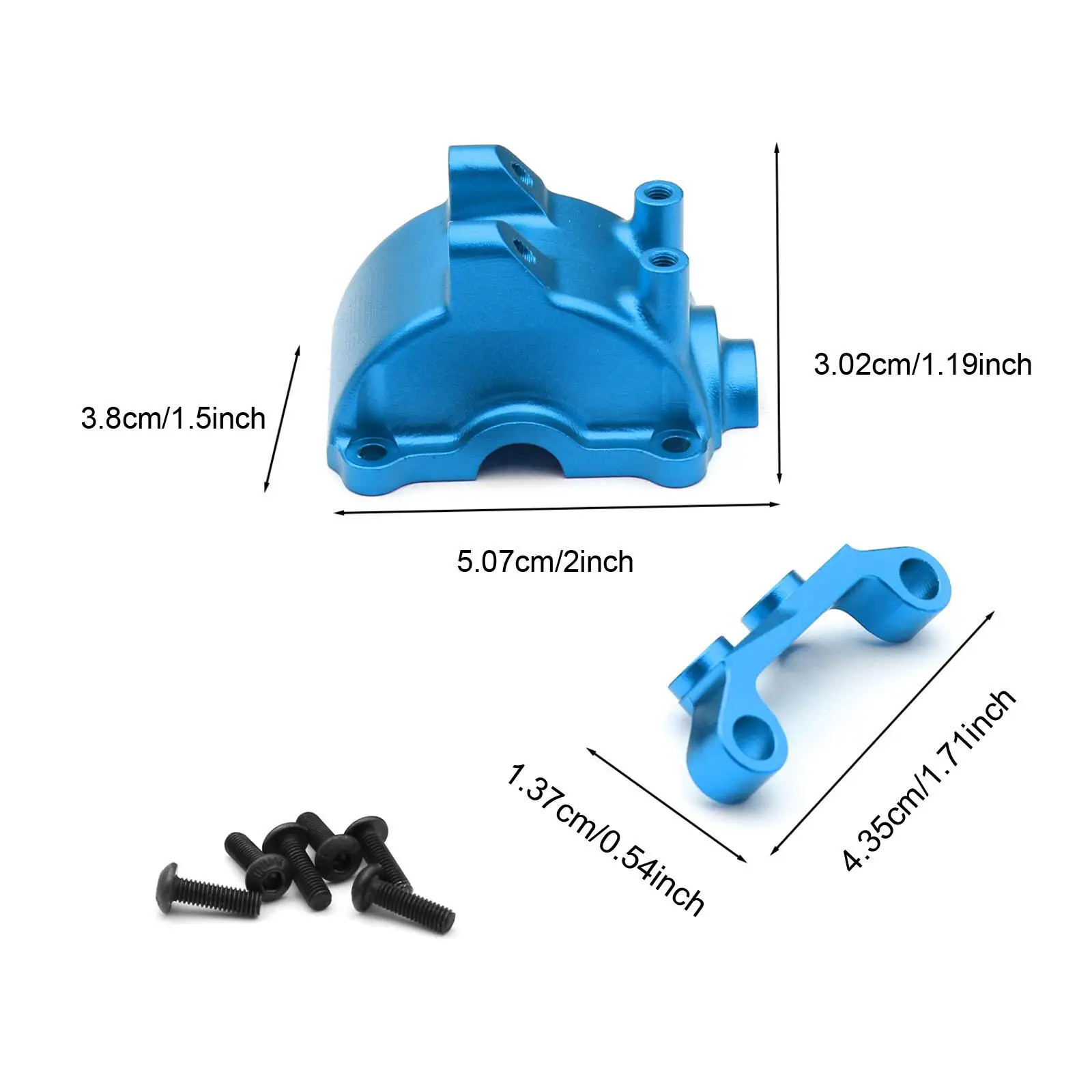 1:10 RC Car Gearbox Cover Replacements Differential Housing Shell Arm Stabilizer for TT02