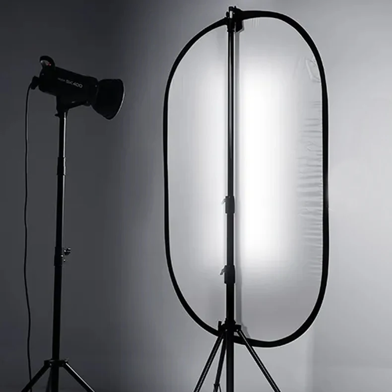 Portable Oval Multi-Disc PVC Studio Photo Diffuser Collapsible Transparent White 150x200cm Reflectors Photo Studio Accessories