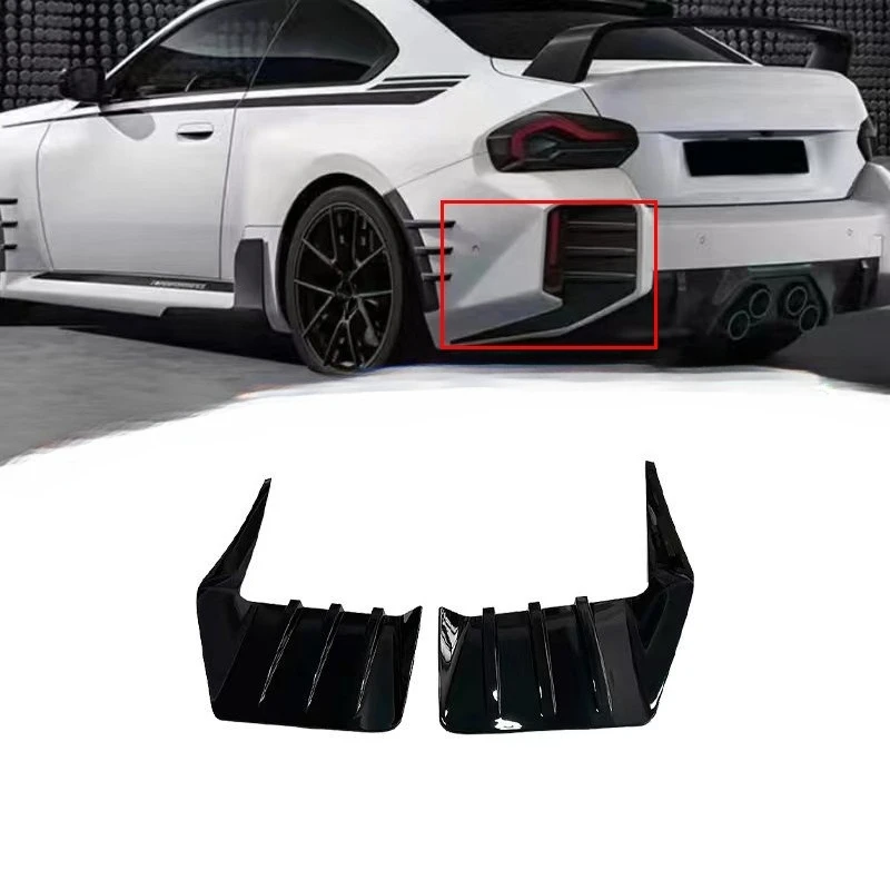 

For BMW M2 G87 2023-2024 M Performance Style Rear Spoiler Pair Gloss Black Direct Fit Exterior Styling Body Kit Upgrade Parts