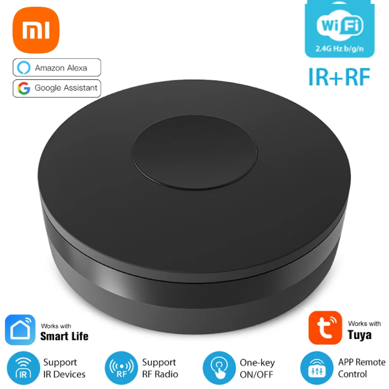 Xiaomi-Hub de Control remoto inalámbrico para el hogar, dispositivo con WiFi, IR, funciona con Google y Alexa Home, a través de la aplicación Smart Life