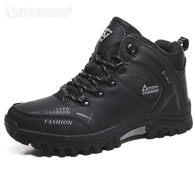 Men Boots Fashion Casual Water Proof Shoes sneakers Boots Men Winter Boot Black Platform Sneakers Mens Safety Shoe Warm Snow Boo