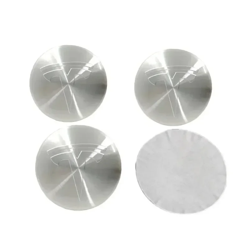 4pcs 56mm 65mm Car Wheel Hub Center Caps Emblem Stickers for Tesla Model 3 Y S X Roadster P75D P85D P90D P100D Auto Accessories