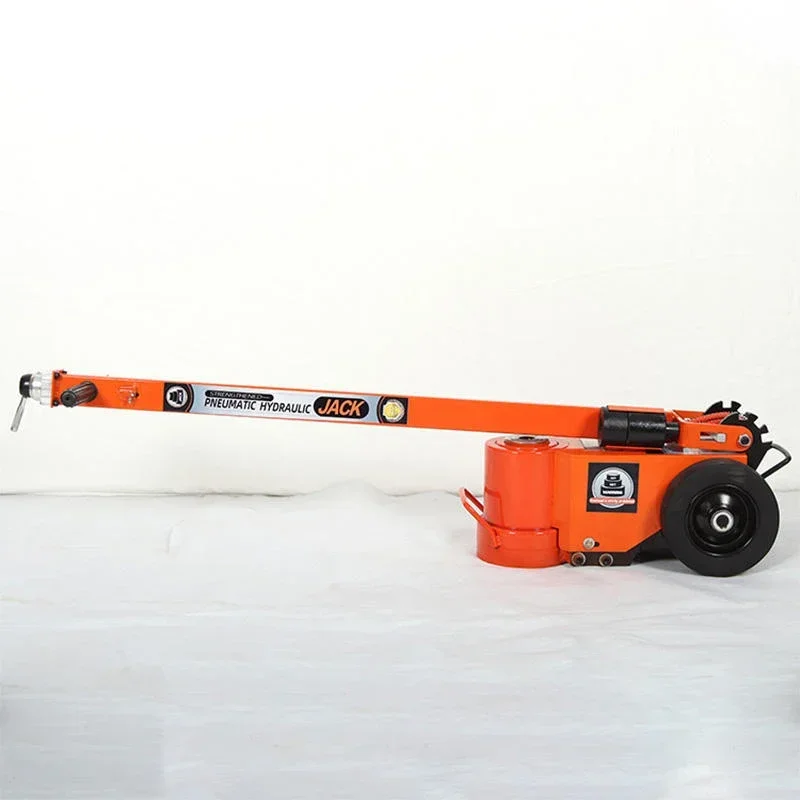 30/50T Pneumatic Horizontal Jack, Hydraulic, with Oil Filter, Orange, Coated, Foldable, Auto Repair, Lifting Tool