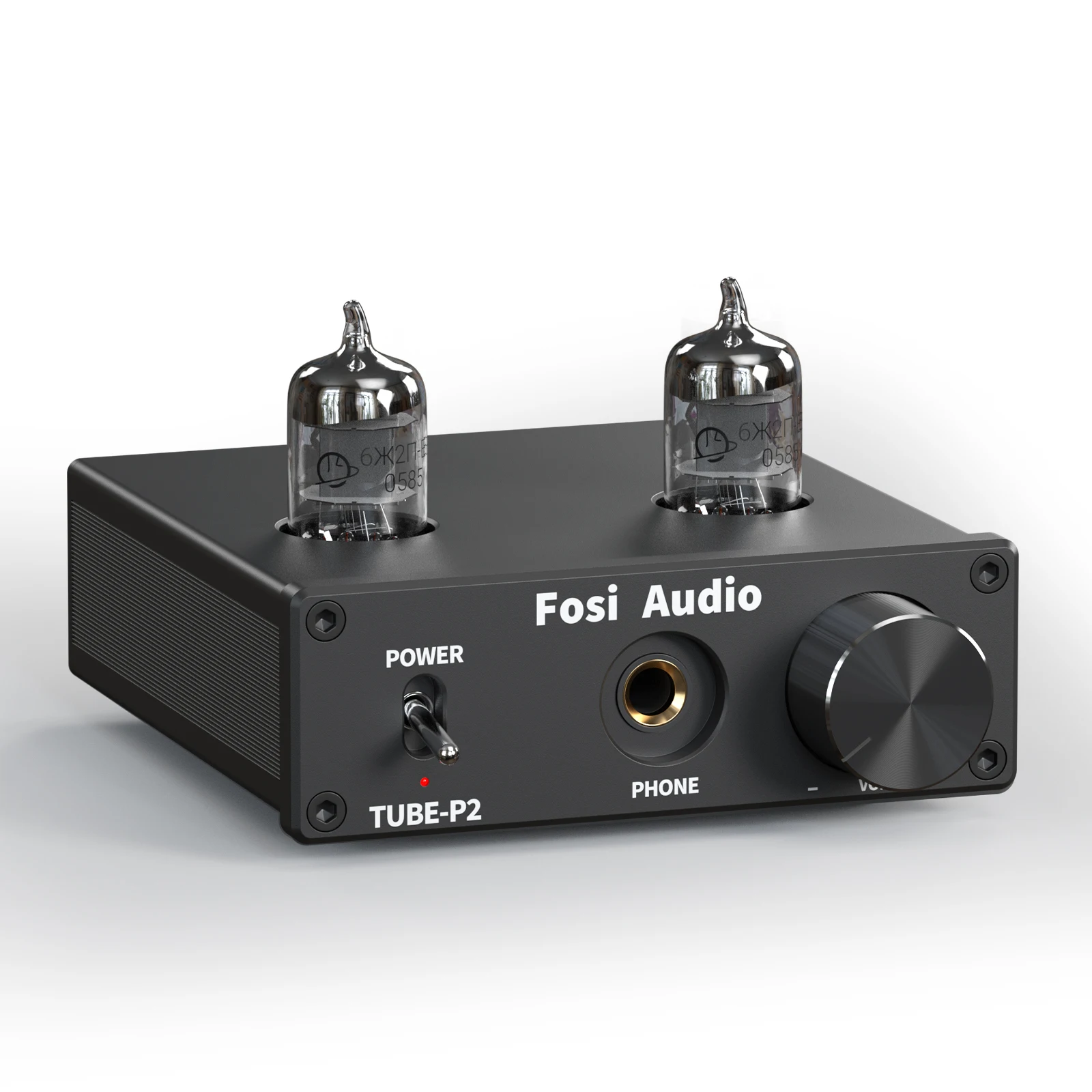 Fosi Audio P2 integrated Portable Headphone Amplifier Vacuum Tube Amp Mini HiFi Stereo Audio with Low Ground Noise for Headphone