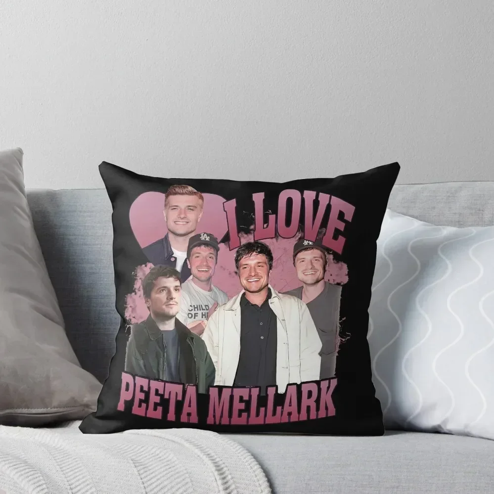 I Love Peeta Mellark Throw Pillow Cushion Cover Cushions For Children pillow