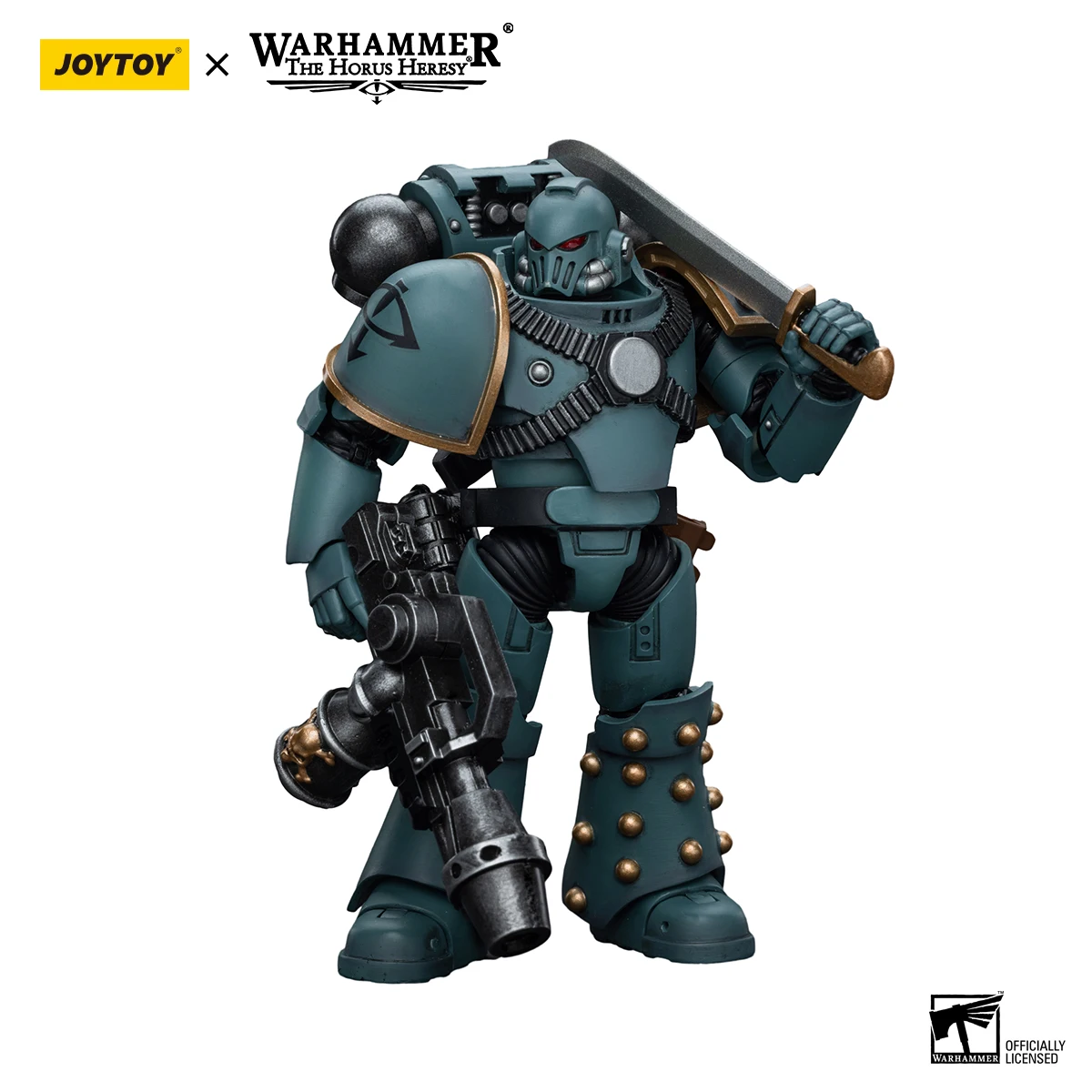 JOYTOY Warhammer 30K 1/18 Actionfigur Sons of Horus MKIV Taktisches Trupp Modell mit Flammenwerfer