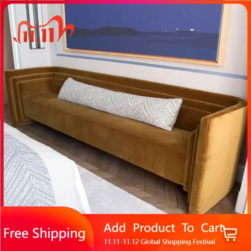 

Women Modern Living Room Sofa Fabric Lounge Bedroom Luxury Sectional Wooden Plush Lazy Sofa Bed Nordic Divano Trendy Furniture
